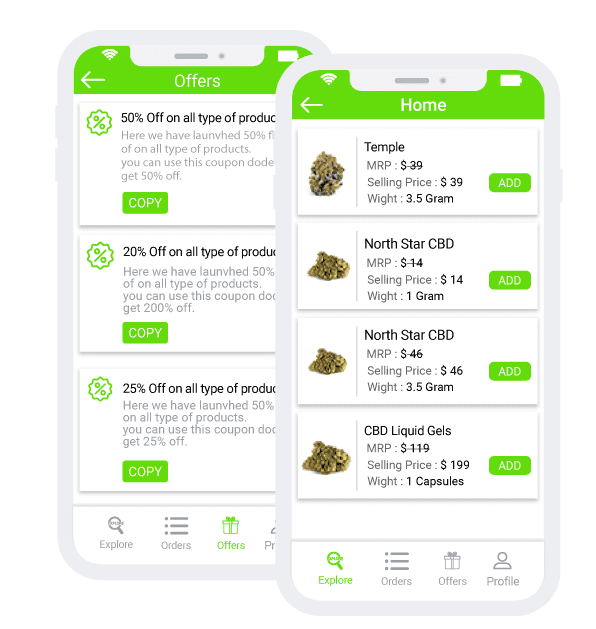 Cannabis Delivery App services