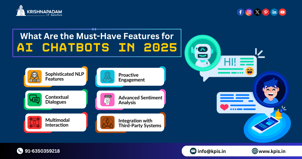 What Are the Must-Have Features for AI Chatbots in 2025? KrishnaPadam IT Solution 