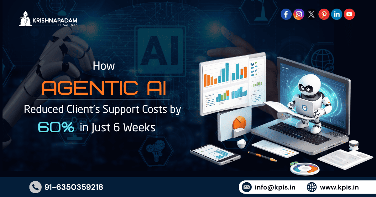 How Agentic AI Slashed Our Client’s Support Costs by 60% in Just 6 Weeks- Krishna Padam IT Solution