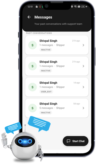 ChooseSmart messages screen with AI assistant